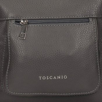 TOSCANIO TOREBKA SKÓRZANA TOS F92 SZARY D27