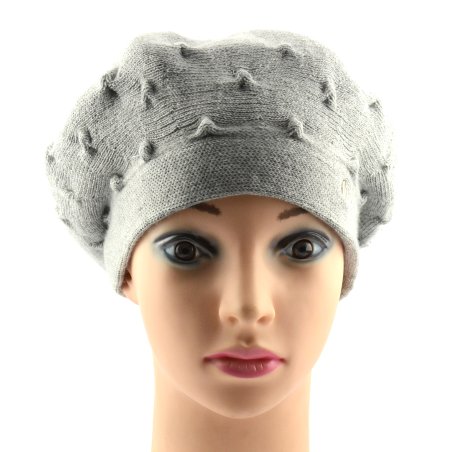 BABIONEK BERET DAMSKI BDZ24.03-POPIEL
