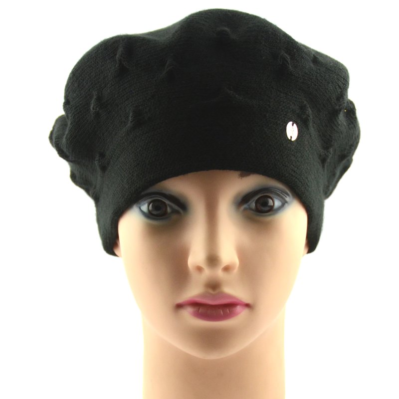 BABIONEK BERET DAMSKI BDZ24.03-CZARNY