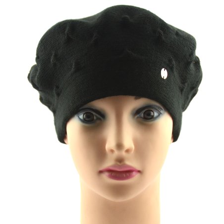 BABIONEK BERET DAMSKI BDZ24.03-CZARNY