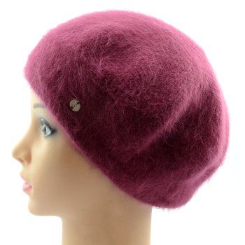 RABIONEK BERET DAMSKI AN24.17-BORDO