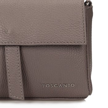 TOSCANIO TOREBKA SKÓRZANA TOS F263 SZARY D77