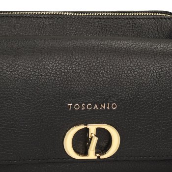 TOSCANIO TOREBKA SKÓRZANA TOS F223 CZARNY