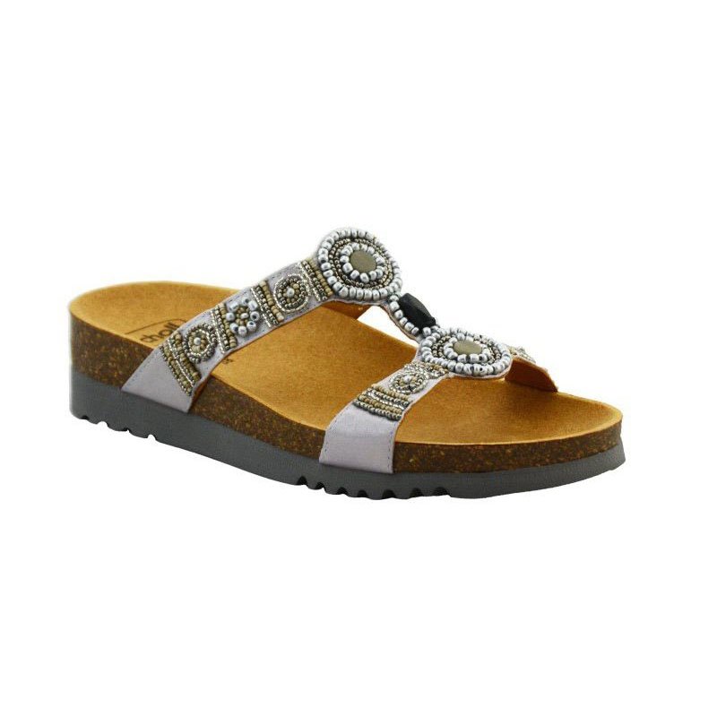 SCHOLL KLAPKI DAMSKIE NEW BOGOTA/SILVER