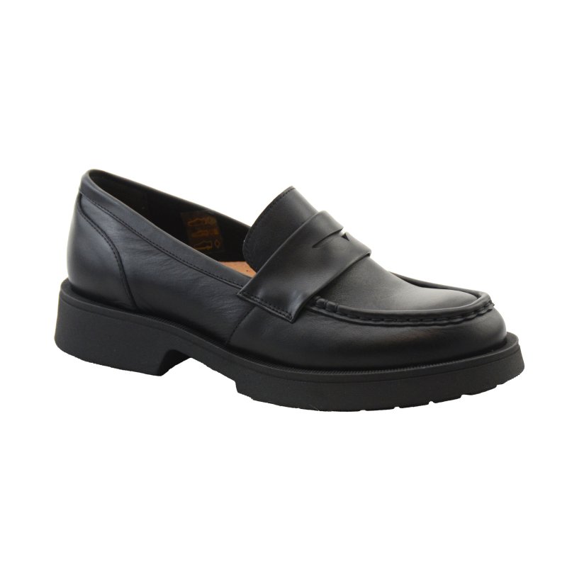 SEMPRE MOKASYNY DAMSKIE 25-683/CZARNY