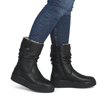 RIEKER BOTKI DAMSKIE SKÓRZANE 78858-00