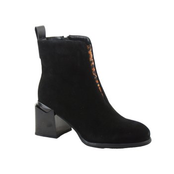 CAMBELL BOTKI DAMSKIE SKÓRZANE 25-98316BK