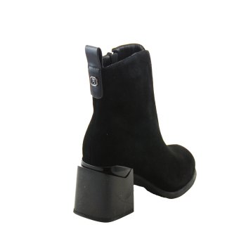 CAMBELL BOTKI DAMSKIE SKÓRZANE 25-98316BK