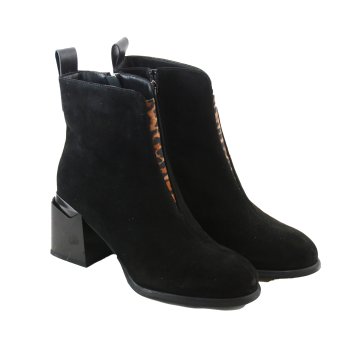 CAMBELL BOTKI DAMSKIE SKÓRZANE 25-98316BK