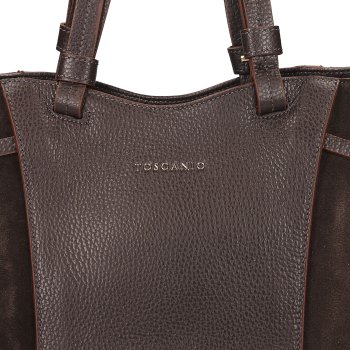 TOSCANIO TOREBKA SKÓRZANA TOS G143 C.BRĄZ D23