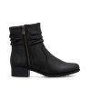 RIEKER BOTKI DAMSKIE SKÓRZANE 78656-00