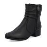 RIEKER BOTKI DAMSKIE SKÓRZANE 78656-00