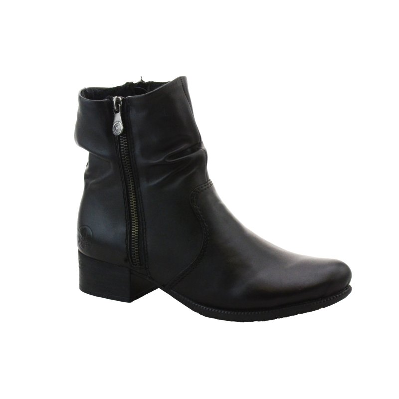 RIEKER BOTKI DAMSKIE SKÓRZANE 78656-00