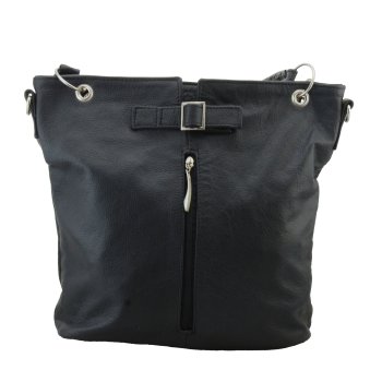 GALLA TOREBKA SKÓRZANA ELA 01-CZARNY