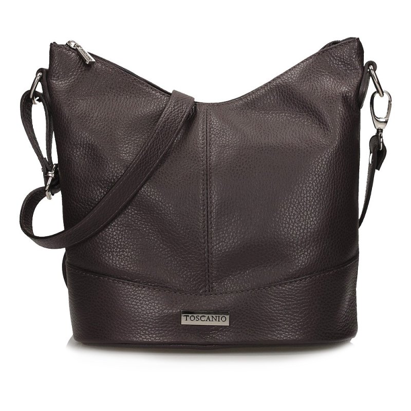 TOSCANIO TOREBKA SKÓRZANA TOS 16176 C.BRĄZ D23