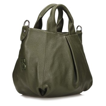 TOSCANIO TOREBKA SKÓRZANA TOS F125 ZIELEŃ D74