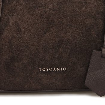 TOSCANIO TOREBKA SKÓRZANA TOS G163 C.BRĄZ D23