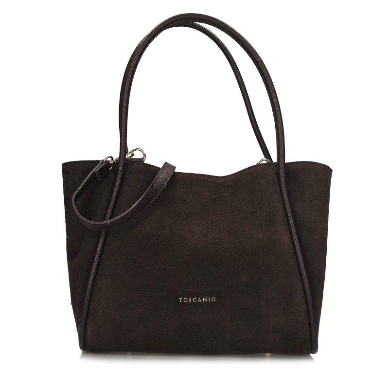 TOSCANIO TOREBKA SKÓRZANA TOS G162 C.BRĄZ D23