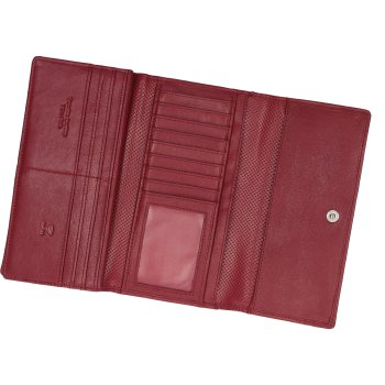 TOSCANIO PORTFEL SKÓRZANY DAMSKI TOS T1270 CZERWONY