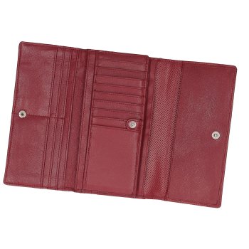 TOSCANIO PORTFEL SKÓRZANY DAMSKI TOS T1270 CZERWONY