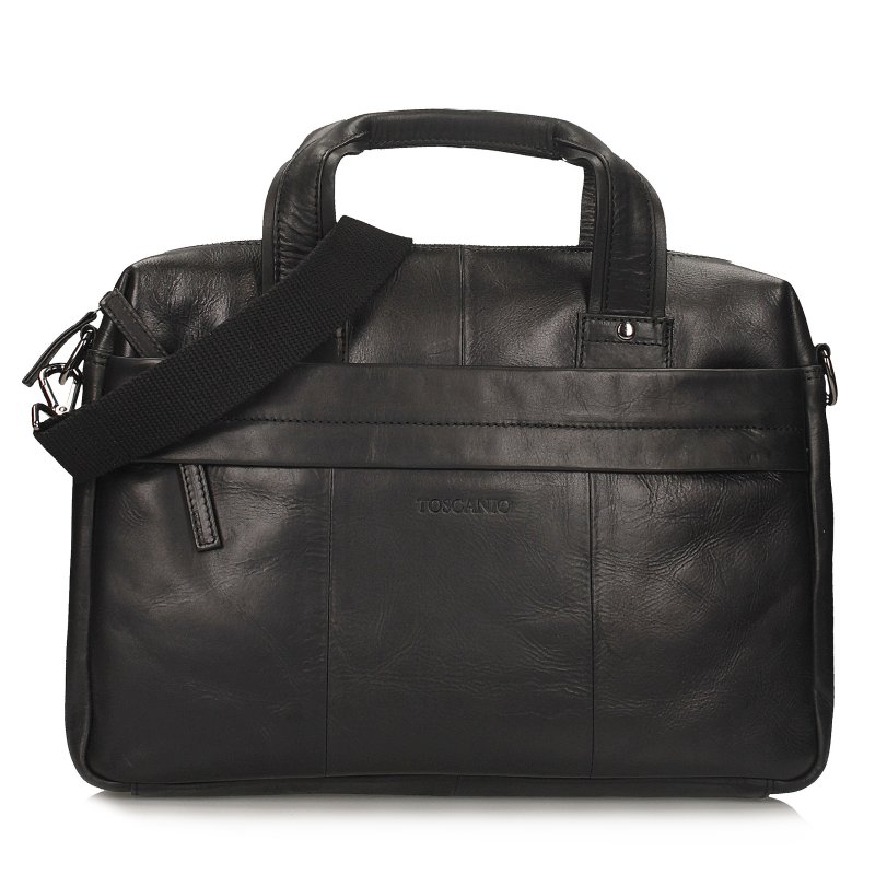 TOSCANIO TECZKA SKÓRZANA TOS TR12641 CZARNY