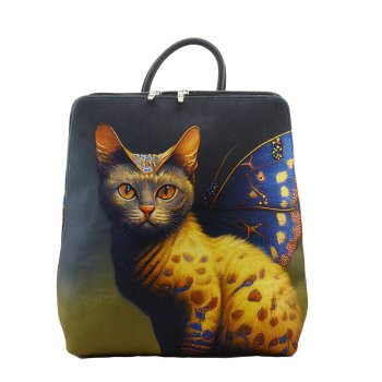 BNB PLECAK SKÓRZANY 26171-ZŁOTY KOT