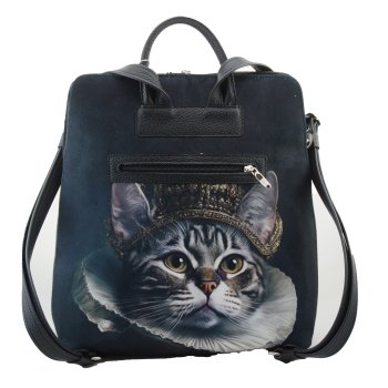 BNB PLECAK SKÓRZANY 26171-SZARY KOT