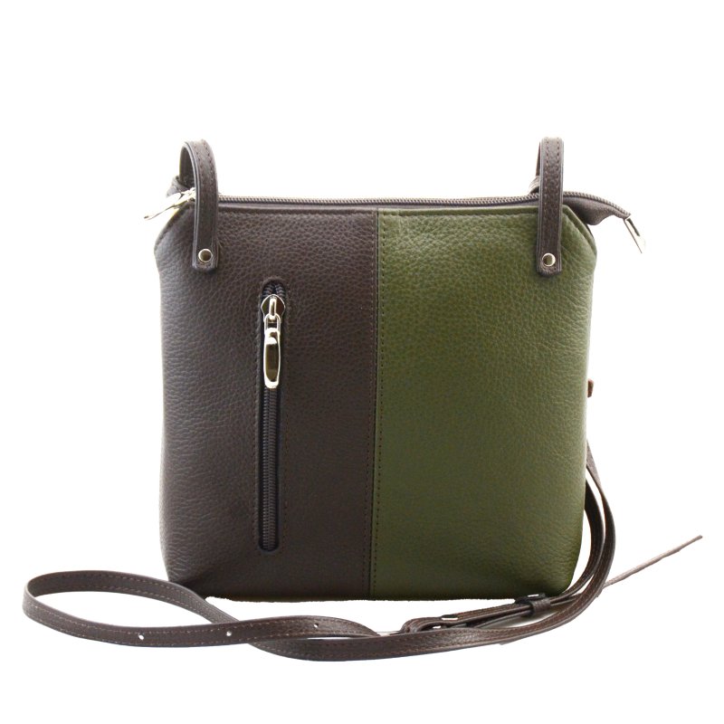 BNB TOREBKA SKÓRZANA 25145/ BRĄZ-KHAKI