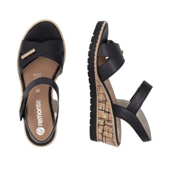 REMONTE SANDAŁY DAMSKIE SKÓRZANE R6266-00