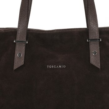 TOSCANIO TOREBKA SKÓRZANA TOS G168 BRĄZ D23