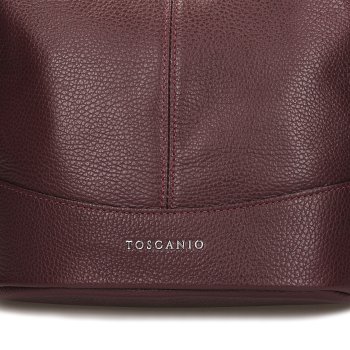 TOSCANIO TOREBKA SKÓRZANA TOS 16176/BORDO D54