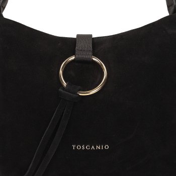 TOSCANIO TOREBKA SKÓRZANA TOS G178 CZARNY