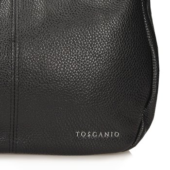 TOSCANIO TOREBKA SKÓRZANA TOS F204 CZARNY