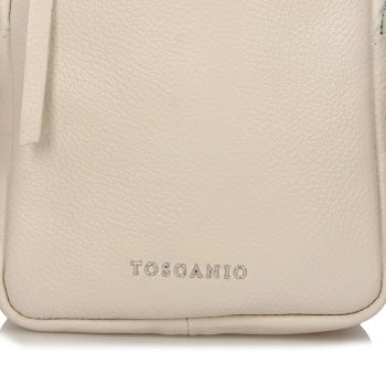 TOSCANIO PLECAK SKÓRZANY TOS F163 KREM D37
